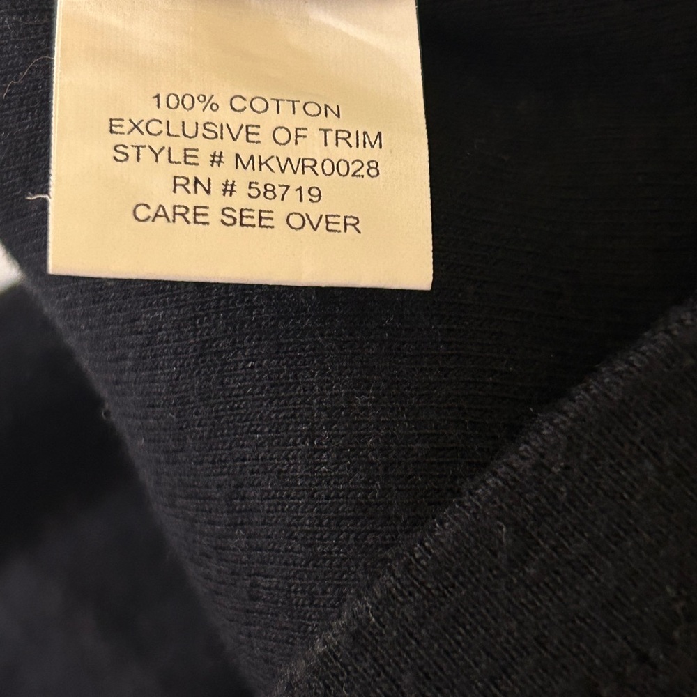 NOTATIONS , Black Women’s Size Medium front button down cotton shirt - Picture 5 of 5